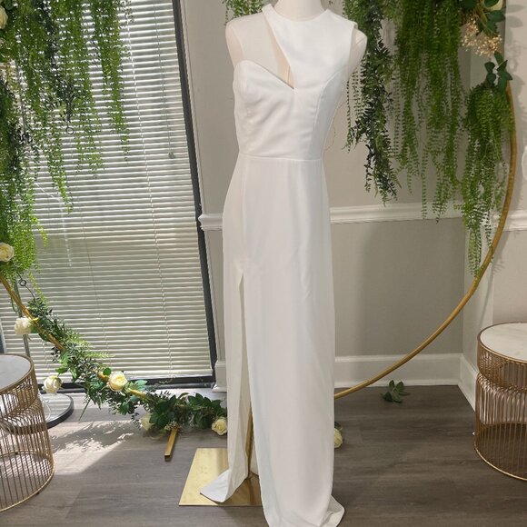 Amanda Uprichard Gilda Gown in Ivory - Picture 1 of 5